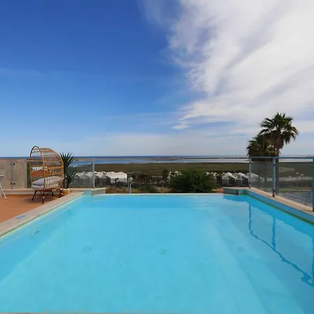 Vista Mar-beach 1km, Shared Pool Fuseta
